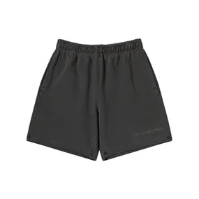 【MUCENT】Slab Pigment Washing l Logo Shorts★25SS★ MUCENT - SLAP PIGMENT WASHING METAL LOGO DENIM SET UP SHORTS