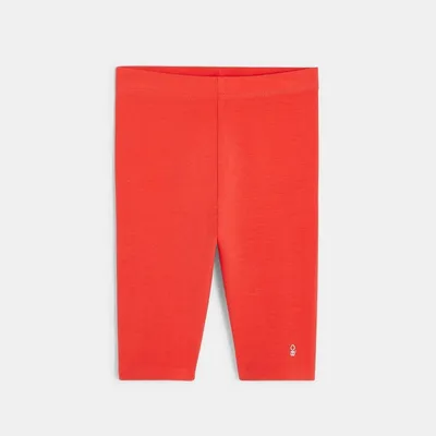 Quần legging ống lửng trơn màu 722 Đỏ