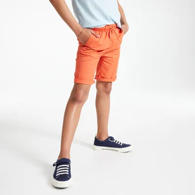 Quần đùi bermuda vải dáng ôm 568 Cam