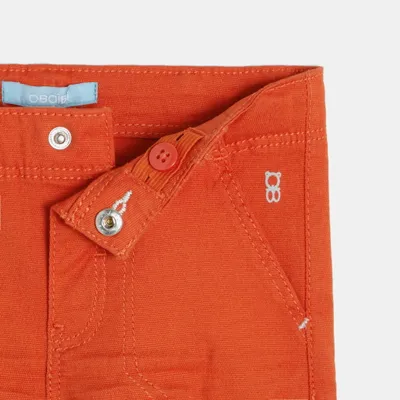 Quần shorts cotton gân 721 Cam