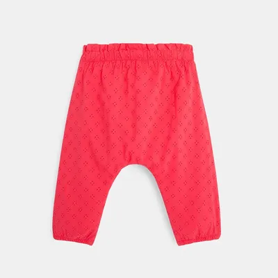 Quần thêu mắt cáo 575 Hồng