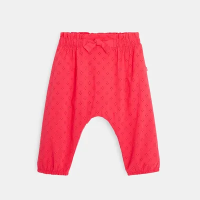 Quần thêu mắt cáo 575 Hồng