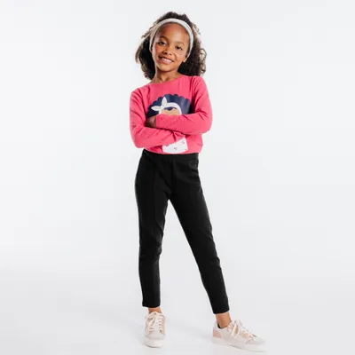 Quần legging milano jersey màu trơn 570 Đen