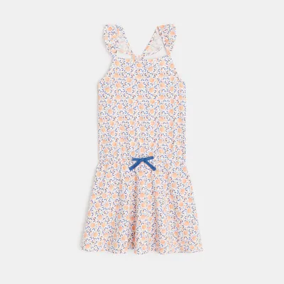 Váy jersey ngắn in họa tiết 569 Cam