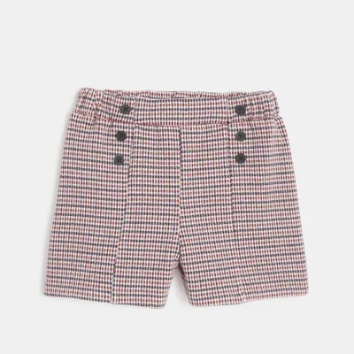 Quần short houndstooth 562 Đỏ