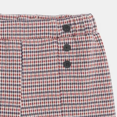 Quần short houndstooth 562 Đỏ