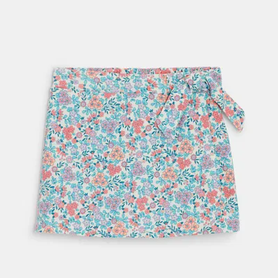 Quần short giả váy đính nơ 5A Nhiều màu