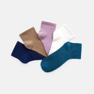 Tất trơn (set 5 đôi) 589 Nhiều màu