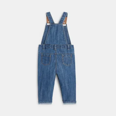 Bộ liền denim 6M Xanh đá