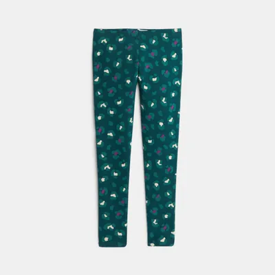 Quần legging in họa tiết 10A Xanh dương