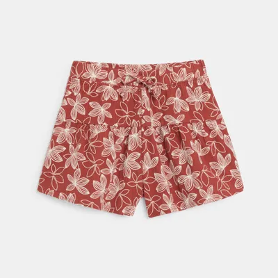 Quần short ống loe in hình 3A Cam
