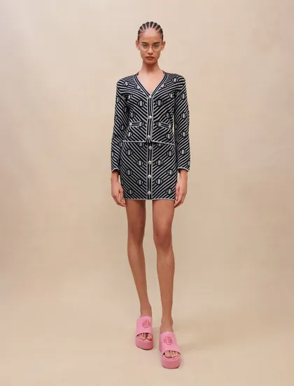 Áo cardigan len T2 Đen