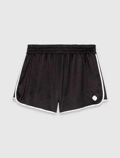 Quần short satin thể thao Saint Honoré Sport T36 Đen