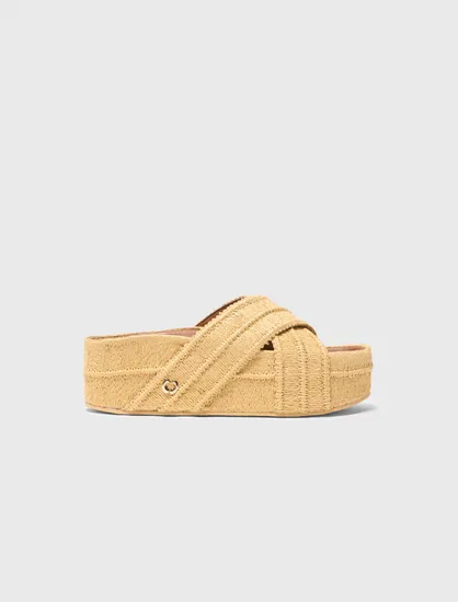 Giày sandal đế cao P38 Be