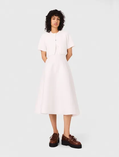 Áo cardigan len ngắn T2 Trắng