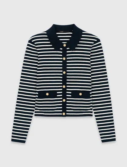 Áo khoác polo kẻ sọc T1 Xanh đen