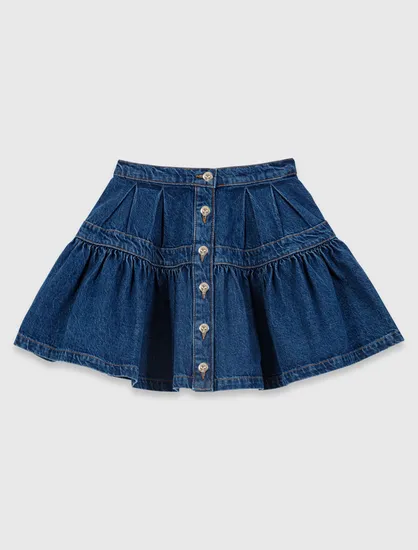 Váy denim ngắn T34 Xanh dương