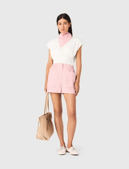 Quần short cotton T36 Hồng
