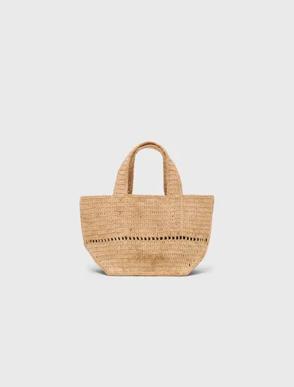 Túi tote mini bằng raffia tự nhiên TU Be