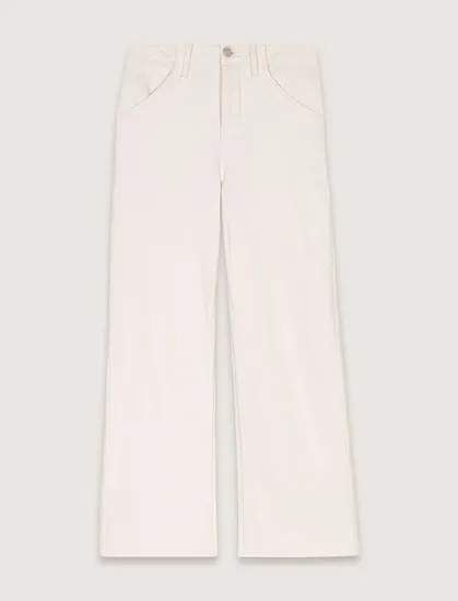 Quần jeans cắt kiểu carpenter T34 Trắng