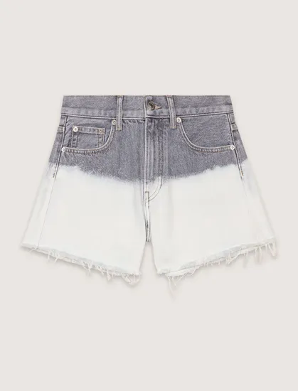 Quần short denim hiệu ứng phai T40 Nhiều màu