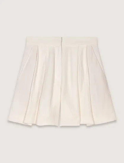Quần short vải mềm T36 Trắng ngà