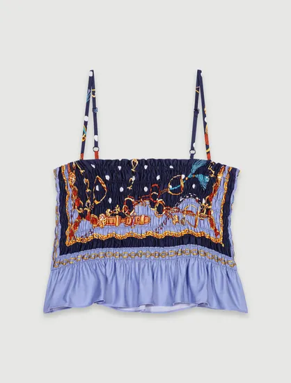 Áo croptop họa tiết T0 Nhiều màu