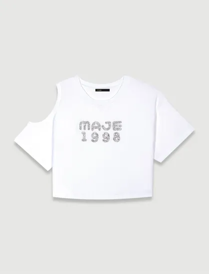 Áo T-shirt MAJE 1998 T1 Trắng