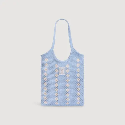 Túi crochet TU Xanh da trời