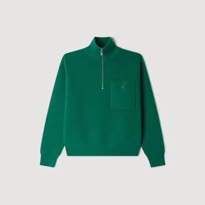 Áo len từ len và cashmere 1 Xanh lá