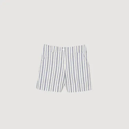 Quần short kẻ sọc 38 Xanh da trời
