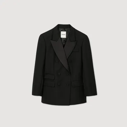 Áo vest tuxedo cổ satin 34 Đen