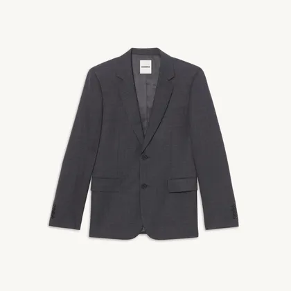 Áo khoác vest bằng len 48 Xám nhạt