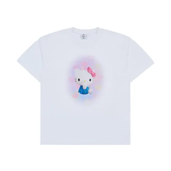 Áo Thun ADLV Hello Kitty 3D Artwork Trắng
