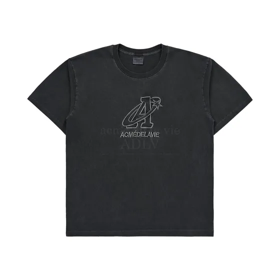 Áo Thun Star A Logo Pigment Than Chì