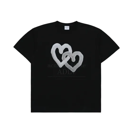 Áo Thun ADLV Fuzzy Heart Đen