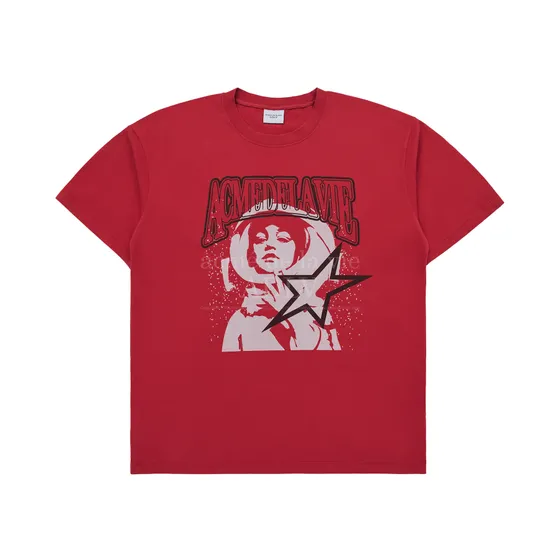 Áo Thun Ae Logo Astronaut Artwork Đỏ
