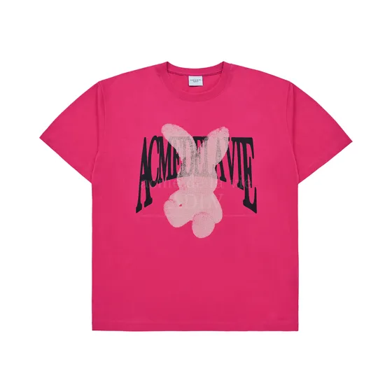 Áo Thun Halftone Dot Fuzzy Rabbit Hồng