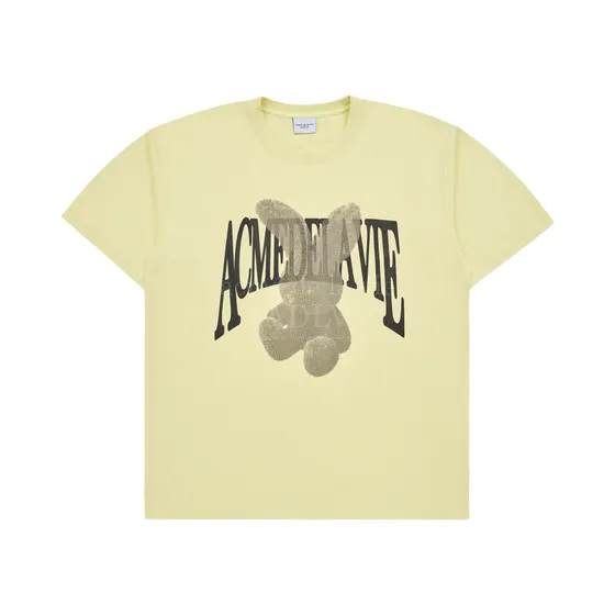 Áo Thun Halftone Dot Fuzzy Rabbit Vàng