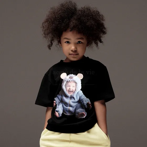 [KIDS] &Aacute;o Thun ADLV Baby Face Monster Baby Đen