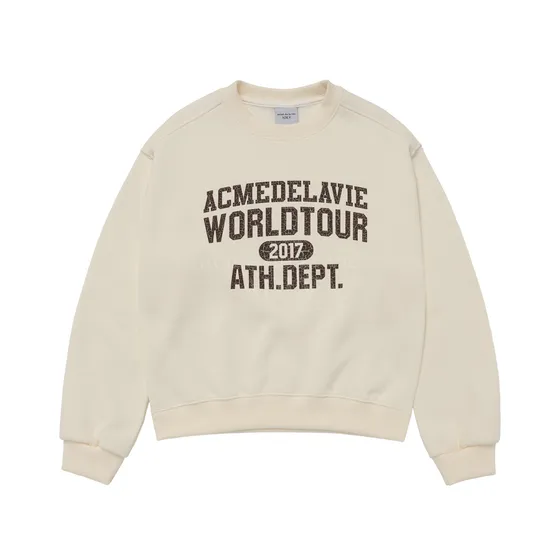 &Aacute;o Nỉ Crop Old School CrACk Printing Napping Zurry Trắng Ng&agrave;