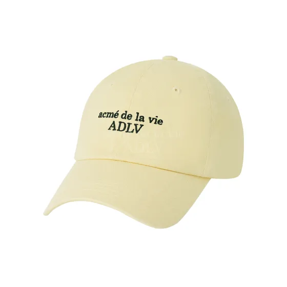 Mũ Bóng Chày Basic Small Logo Ball Vàng Nhạt