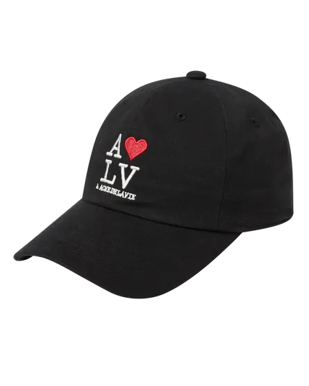 Mũ B&oacute;ng Ch&agrave;y Cotton Ball Love ADLV Đen