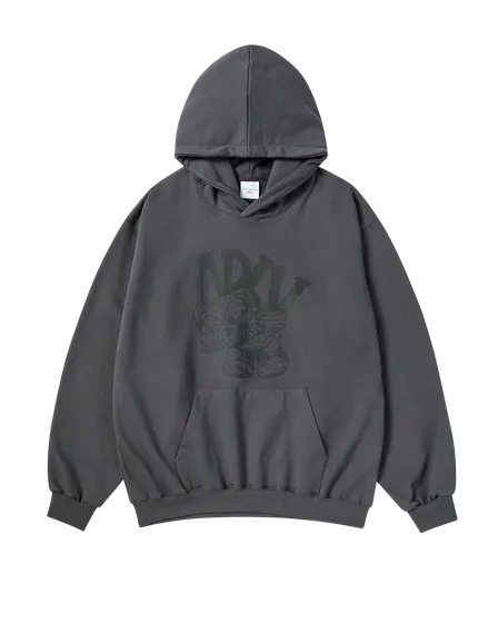 Áo Hoodie ADLV Piggyback Than chì