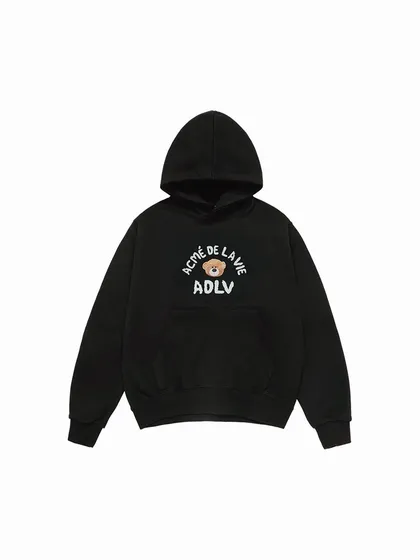 &Aacute;o Hoodie NEW TEDDY BEAR (BEAR DOLL) Đen