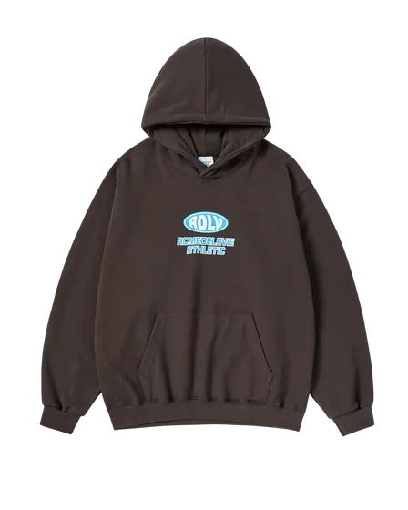 Áo Hoodie Blue Oval Logo Nâu đậm