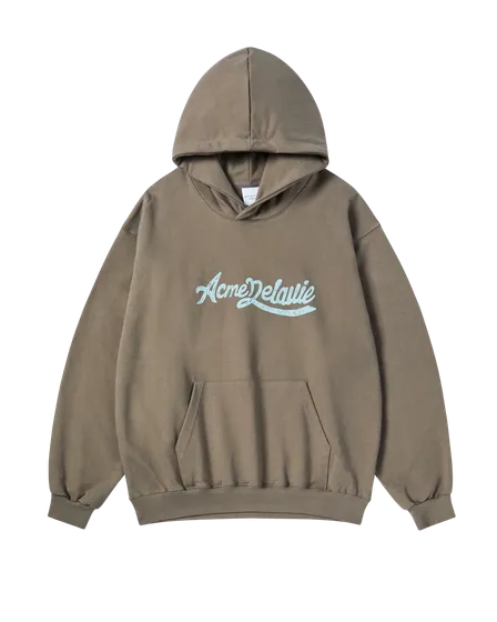 Áo Hoodie Cursive Logo Ca cao