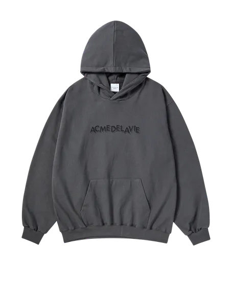 Áo Hoodie 3D Logo Than chì