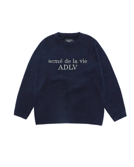 Áo len Basic Logo Xanh navy