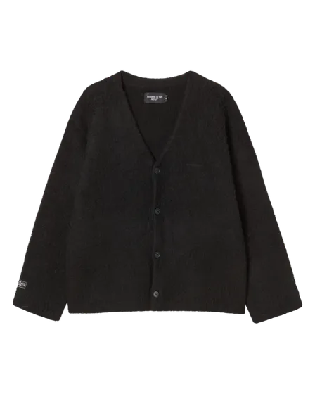 &Aacute;o Cardigan V Neck Solid Đen
